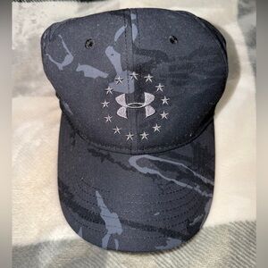 Men’s Under Armour Black & Gray Camo Baseball Cap Adjustable Hat